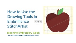 How to use the three basic drawing tools in Embrilliance StitchArtist to create embroidery designs [upl. by Owens]