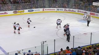 Kevin Bieksa vs Matt Hendricks Dec 31 2015 [upl. by Deuno84]