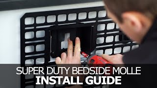 Ford Super Duty Bedside MOLLE Install Guide [upl. by Ilagam]