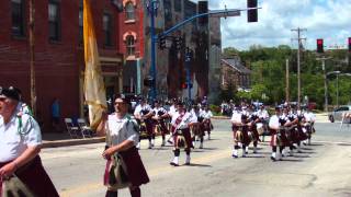 Irish Thunder Pipes amp Drums 2011 Dogwood Parade marching for Devlin Rosmos Kepp Funeral Home [upl. by Hterag834]