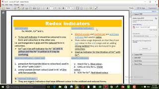 redox indicator [upl. by Alli]