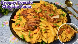 Creamy Tomato Pasta RecipeCreamy Tomato Pasta SauceCreamy Tomato Pasta With ChickenBy Food Mania [upl. by Kippar]