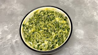 HOW TO COOK CREAMED SPINACH  creamedspinachrecipe  creamyspinach South Africa [upl. by Ymmit]