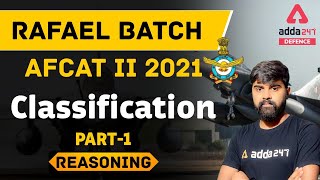 AFCAT 2 2021  Reasoning for AFCAT  Classification Reasoning Tricks  Part 1 [upl. by Juieta]