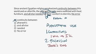 Correct Use of Apostrophe  Praxis Core Writing  Khan Academy [upl. by Sapienza113]