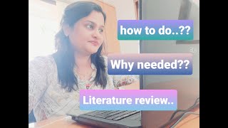 LITERATURE REVIEW IN RESEARCH  literature review kaise kare  literature review example [upl. by Trakas]