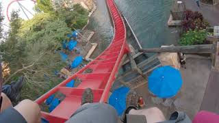 Sheikra at Busch Gardens Front row 4K [upl. by Oirobil134]