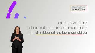 Elezioni Europee e Amministrative 2019  Voto domiciliare e assistito [upl. by Skelly]