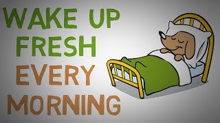 How to STOP Waking Up Feeling TIRED Every Morning  4 Tips animated [upl. by Litnahc958]