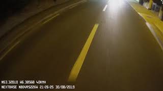 Nextbase Rear camera Night Test Nextbase Tech Motoring Dashcams [upl. by Nakah]