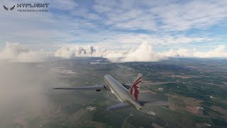 FS2020 Full flight 777  LFPG Paris to EGCC Manchester  boeing777 msfs2020 qatarairways [upl. by Trelu]