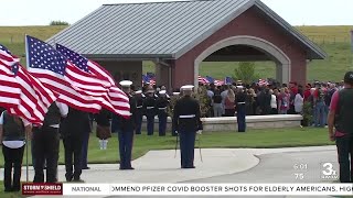 Fallen marine Cpl Daegan Page laid to rest at Omaha National Cemetery [upl. by Catriona700]