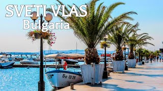 🇧🇬 Walking in SVETI VLAS  Sunny Beach rival Bulgaria  4K Ultra HD 60fps [upl. by Nannerb546]