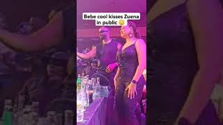 Bebe cool kisses Zuena in public 😳 at jose chameleons concert at serena hotel [upl. by Aikemit755]