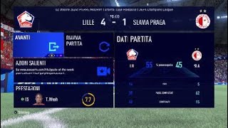 FIFA 22 Modalità Carriera 2 giornata della Uefa ChampionsLeague LOSC Slavia Praga [upl. by Aryajay]