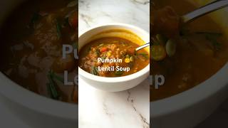 Pumpkin Lentil Soup veganrecipes [upl. by Albemarle686]