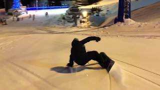 RIDE Snowboards warpig 148 リョータ 早朝ナイター ダイナランド 2018 1月7日 [upl. by Simson172]