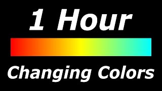 Relaxing 3 Color Changing RedYellowCyan Screen Led Lights 1 Hour [upl. by Rramal624]