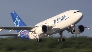 Air Transat  Airbus A310 Takeoff [upl. by Atwekk]