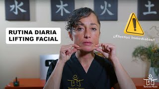 Rutina de Automasaje Lifting Facial antiarrugas ¡Para LUMINOSIDAD Y SALUD del rostro [upl. by Berkow]