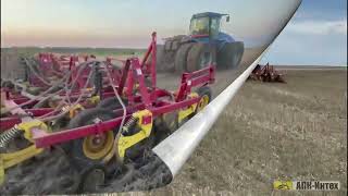 Сеялка Bourgault 8810 c анкерными сошниками АПКИнтех [upl. by Lerej]