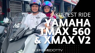 Aku Test Ride Yamaha TMAX dan XMAX V2 2023 [upl. by Mckenzie82]