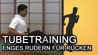 Rückenübung Enges Rudern im Sitzen  Tubetraining [upl. by Seaden]