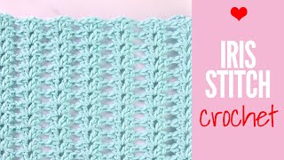 Iris Stitch Crochet Tutorial Anyone Can Do It [upl. by Richart]