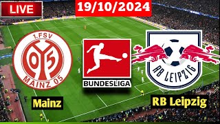 Mainz vs RB Leipzig  Bundesliga  Live Match Score Today HD 2024 [upl. by Ambrosius767]