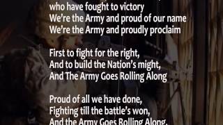 The Army Song with lyrics performed by The United States Army Band [upl. by Clyte]