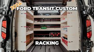 2024 Ford Transit Custom Ply Van Racking  Work Van Shelving Ideas [upl. by Leia]