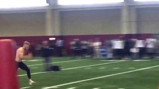 Alabama WR Gehrig Dieter runs 40yarddash [upl. by Hinckley]