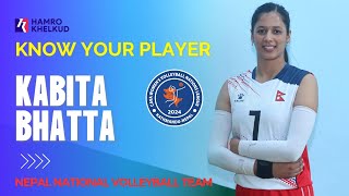 Kabita Bhatta  National Volleyball Player  KNOW YOUR PLAYER  CAVA NATIONS LEAGUE  कविता भट्ट [upl. by Prasad]