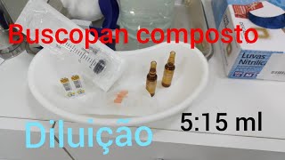 buscopan composto injetáveldiluição [upl. by Rabjohn]