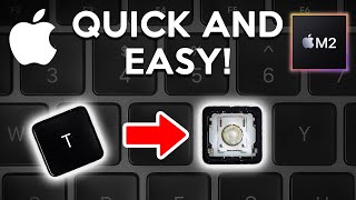 How to Remove M2 Macbook Air Keys cleaning or replacement [upl. by Ailido]