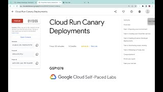 Cloud Run Canary Deployments  qwiklabs  GSP1078  With Explanation🗣 [upl. by Matthiew]