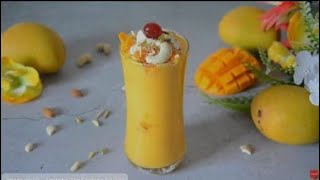 Mango Lassi recipe  Mango Yogurt Smoothie  Summer Drink  Sweet Lassi [upl. by Chemosh]