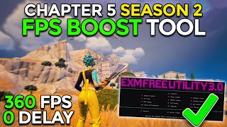 BEST Fortnite Chapter 5 SEASON 2 FPS Boost amp ZERO Delay Tool🔧 [upl. by Echo716]