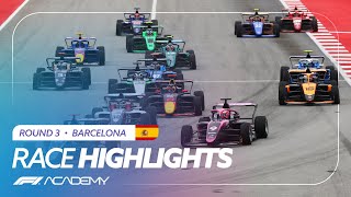 F1 Academy Race Highlights  2024 Barcelona [upl. by Suruat167]