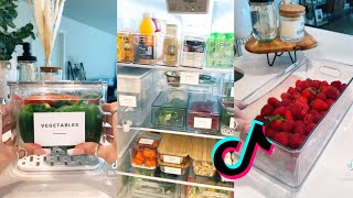 food restock and organizing fridge tiktok compilation🍇 [upl. by Yarb]