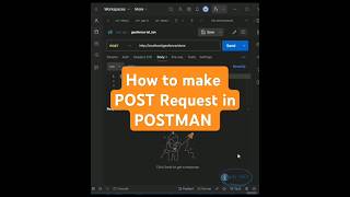 POST Request in Postman  POST Request in Postman shorts short infysky laravel api postman [upl. by Corley]