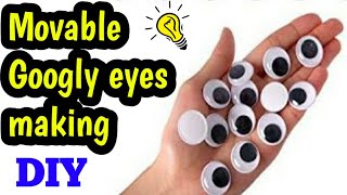 DIY Googly eyes making at home easygoogly eyes making in 4 waysdiy googly eyes googlyeyes [upl. by Leroj]