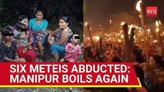 Manipur Burns Protests Rock Imphal Indian Forces Hunt For 6 Kidnapped Meiteis  AFSPA Returns [upl. by Ahser]