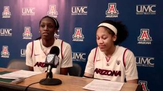 Ify Ibekwe amp Shanita Arnold Post Game 1211 by Arizona Athletics [upl. by Rayham372]