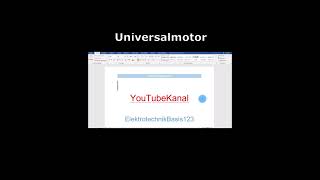 shorts elektrotechnikbasis123 universalmotor Universalmotoren elektromotor Elektromotoren [upl. by Neelik]