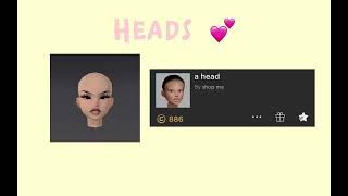 Imvu heads  skin ideas part 1 [upl. by Aelyak556]