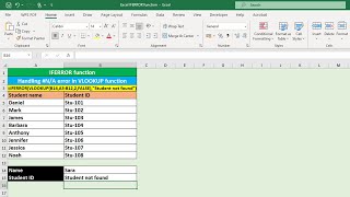 MS Excel the errors and the IFERROR function [upl. by Graeme]