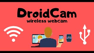 SMARTPHONE AS WEBCAM OVER WIFI  DROIDCAM WIFI SETUP [upl. by Neelrihs]