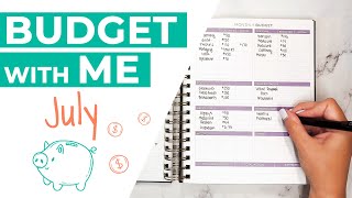 Budget with Me for July ft Clever Fox Budget Planner Spiral [upl. by Docila]