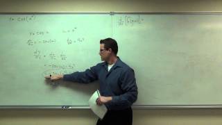 Calculus 1 Lecture 26 Discussion of the Chain Rule for Derivatives of Functions [upl. by Leoine]